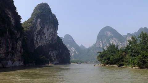 Sailing on Li River Cruise