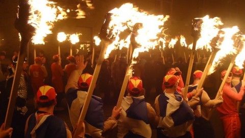 Fire Away At Up Helly Aa Fire Festival