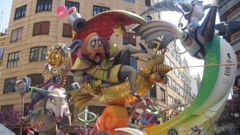 Las Fallas Ablaze In Valencia
