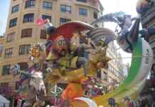 Las Fallas Ablaze In Valencia Las Fallas Ablaze In Valencia
