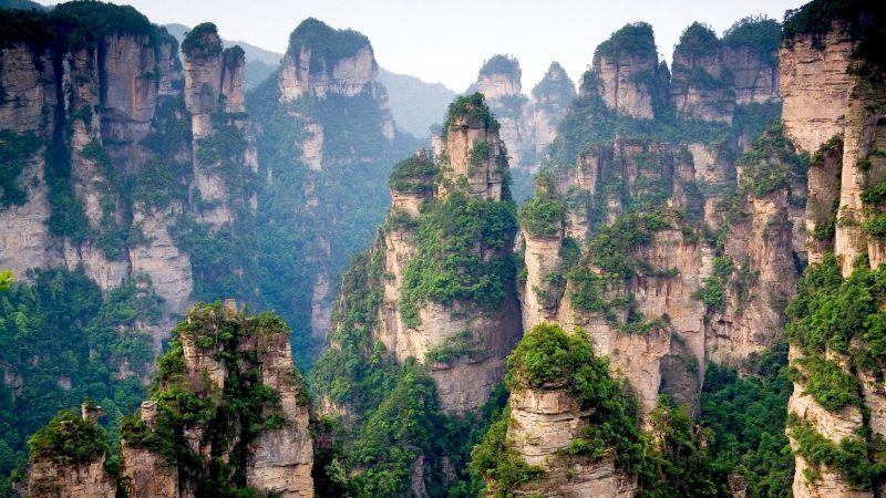 The Tianzi Mountains, China