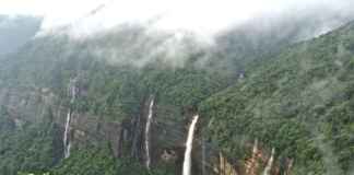 Nohkalikai Falls, Cherrapunjii