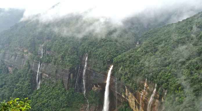 Astonishing Waterfalls to Experience in India Nohkalikai Falls, Cherrapunjii