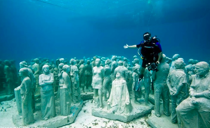 Cancun Underwater Museum, Cancun, Mexico,