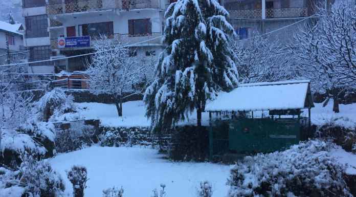 Roads blocked in Manali & Solang due to heavy snowfall Source: Instagram
